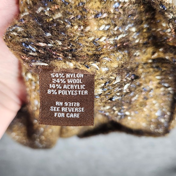 Adrienne Vittadini Studio Womens Sweater Size L Turleneck Striped Sparkle Knit - Picture 6 of 10